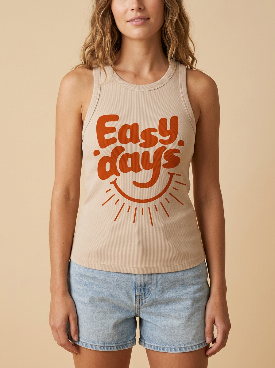 Women's Racerback Tank — Easy Days Collection V1