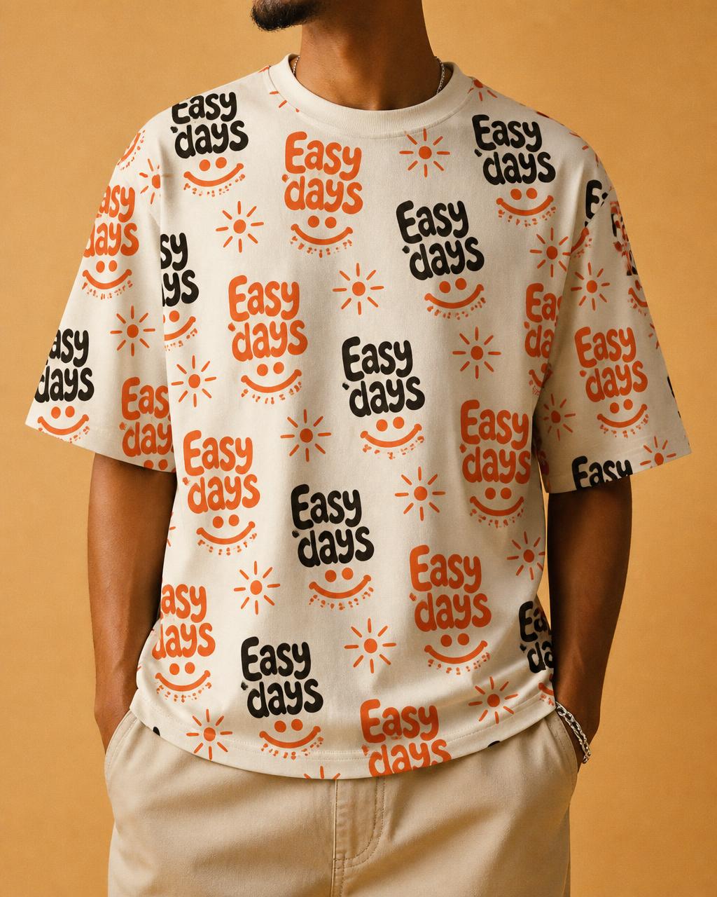 All-Over Repeat Print Tee — Easy Days Collection V1