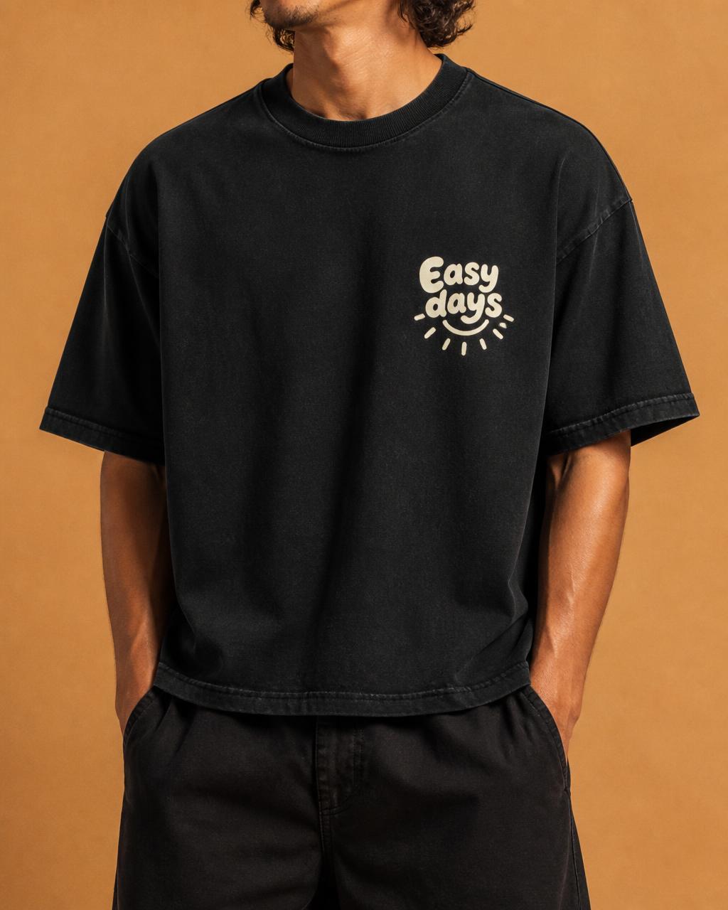 Heavyweight Boxy Tee — Big Back Hit — Easy Days Collection V1