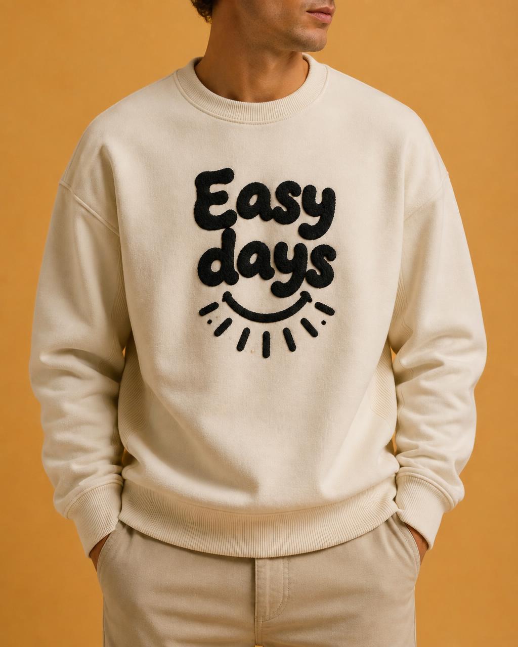 Embroidered Crewneck — Easy Days Collection V1