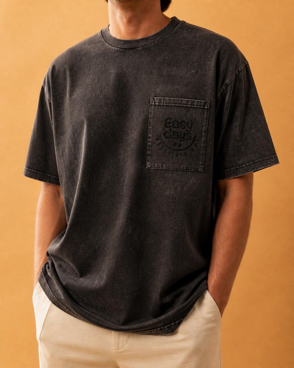 Faded Wash Pocket Tee — Easy Days Collection V1