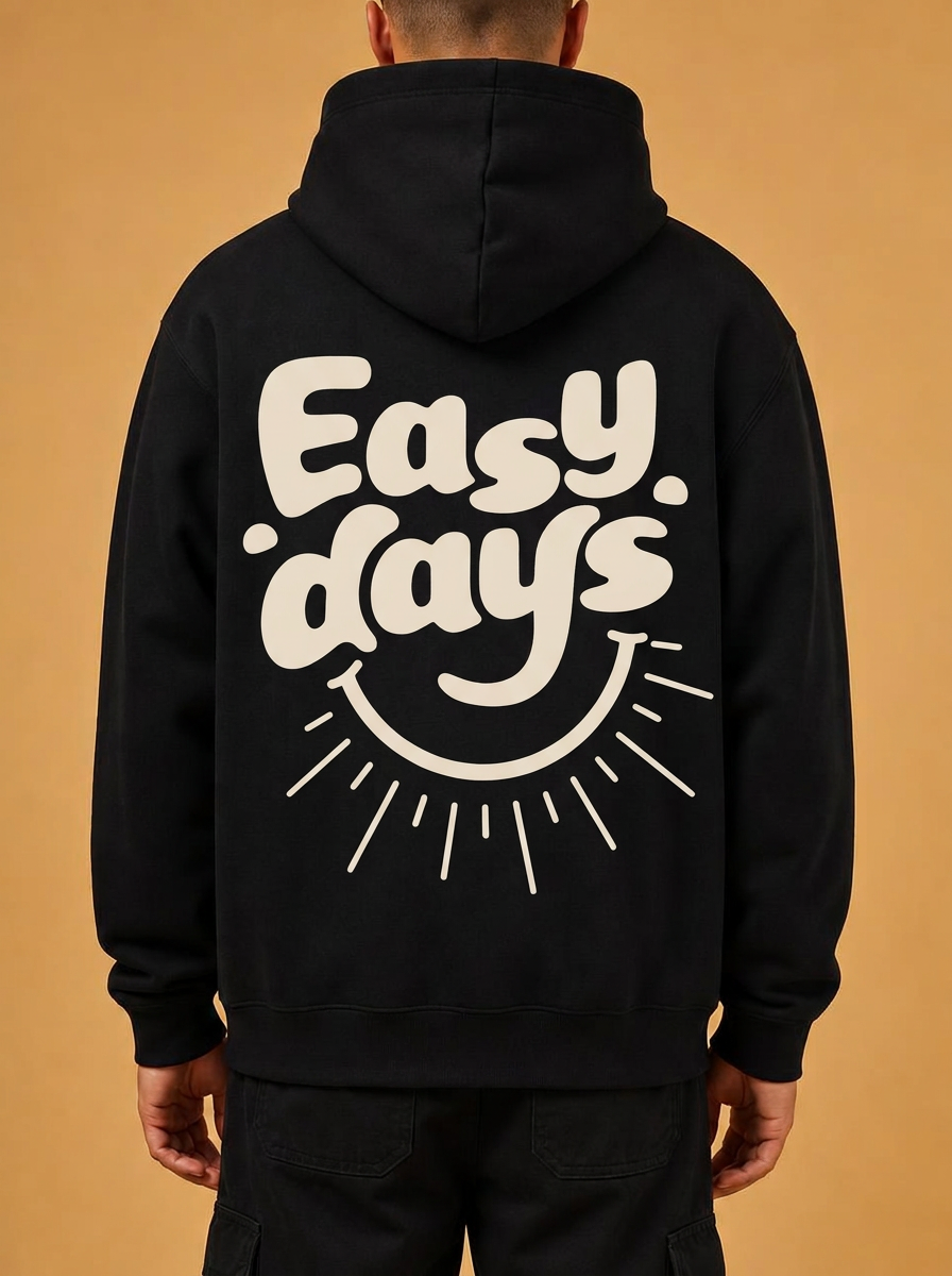 Sun Ray Back-Print Hoodie — Easy Days Collection V1